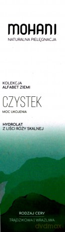 Hydrolat z czystka Mohani 100 ml