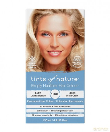 Naturalna farba do włosów Tints of Nature - 10XL Bardzo jasny blond