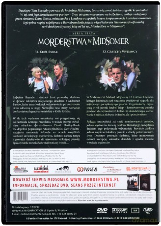Morderstwa w Midsomer sezon 5 odc. 31-32: Król Rybak / Grzechy wydawcy [DVD]