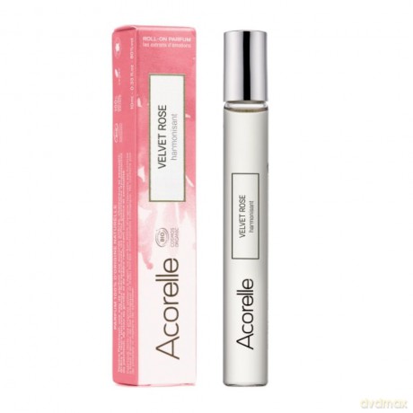 Organiczna woda perfumowana roll-on Acorelle - Aksamitna Róża