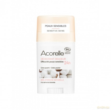 Organiczny dezodorant z ziemią okrzemkową Acorelle - Cotton Powder
