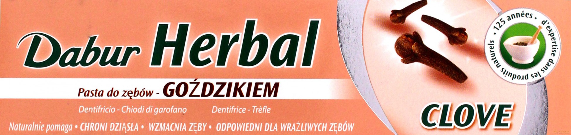 Pasta do zębów z wyciągiem z goździka Dabur
