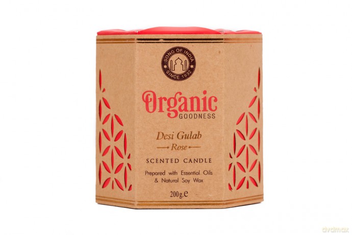 Sojowa świeca zapachowa - Desi Gulab Rose 200g