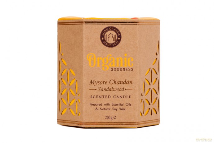 Sojowa świeca zapachowa - Mysore Chandan Sandalwood 200g
