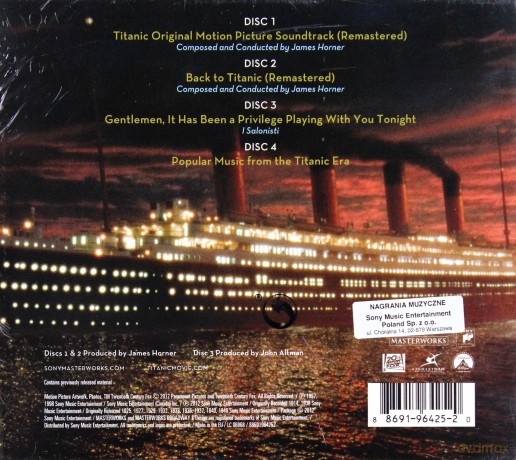 Titanic soundtrack (Collector's Anniversary Edition) (James Horner) [4CD]