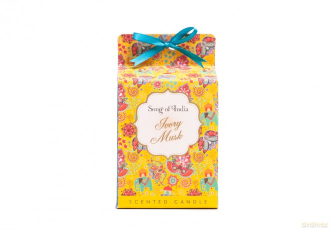 Świeca zapachowa w szklanym słoju - Ivory Musk 200g