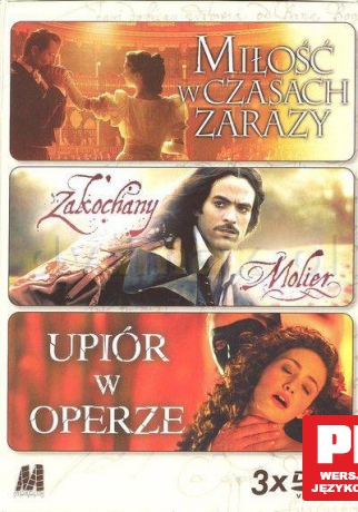 Upiór w operze / Miłość w czasach zarazy / Zakochany Molier BOX [3DVD]