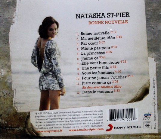Natasha  St-Pier: Bonne Nouvelle [CD]