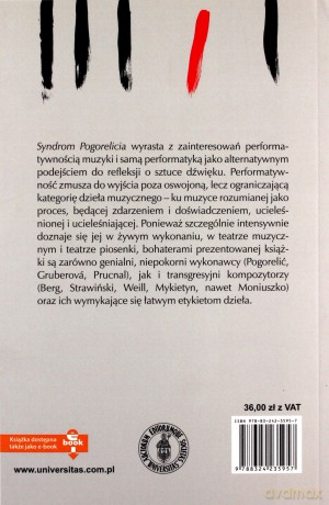 Syndrom Pogorelicia Muzyka - opera - performatywność - Piotrowski Grzegorz [KSIĄŻKA]
