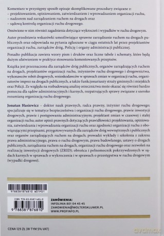 Zarządzanie ruchem drogowym Komentarz - Hasiewicz Jonatan [KSIĄŻKA]