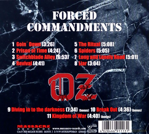 Oz: Forced Commandments (digipack) [CD]