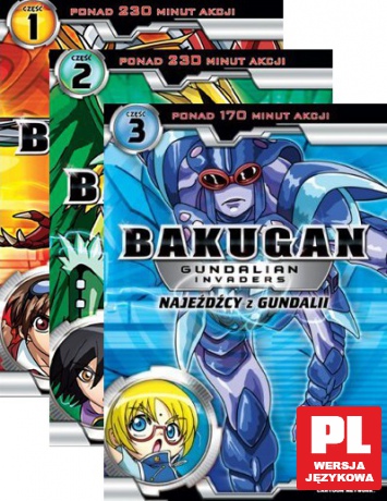 Bakugan: Najeźdźcy z Gundalii cz. 1-3 [3DVD]