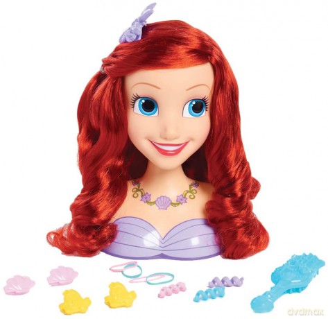 Disney Princess - Głowa do stylizacji Ariel