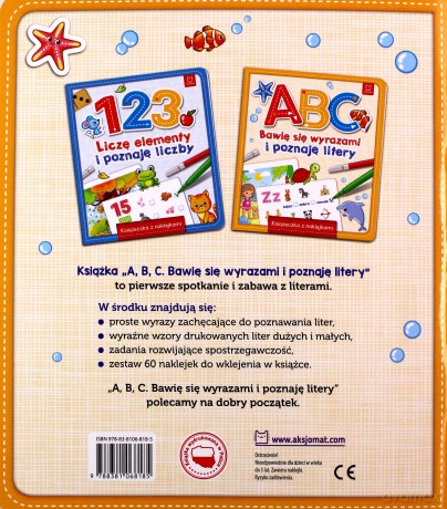 A, B, C - Bawię się wyrazami i poznaję litery. Książeczka z naklejkami [KSIĄŻKA]