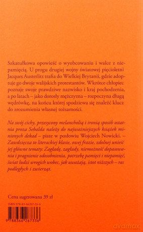 Austerlitz - W.G. Sebald [KSIĄŻKA]