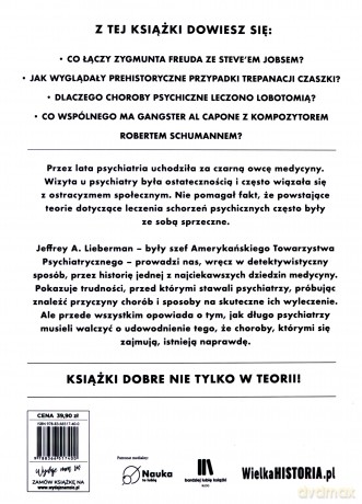 Czarna owca medycyny Nieopowiedziana historia psychiatrii - Jeffrey A. Lieberman [KSIĄŻKA]