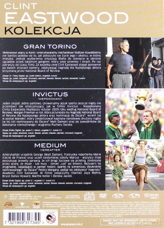 Clint Eastwood Kolekcja: Medium / Gran Torino / Invictus [3DVD]