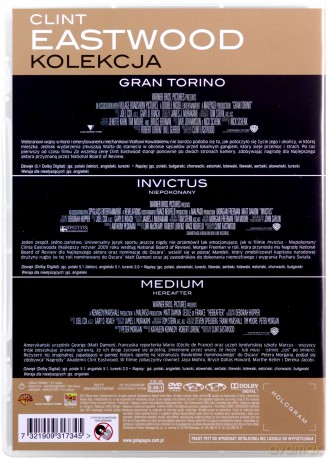 Clint Eastwood Kolekcja: Medium / Gran Torino / Invictus [3DVD]