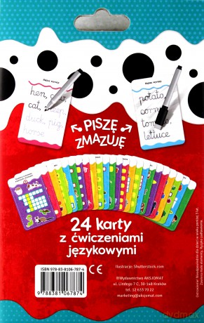 Język angielski klasy 1-3 - karty edukacyjne z pisakiem dla klas 1-3 [KSIĄŻKA]