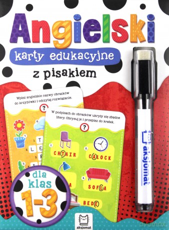 Język angielski klasy 1-3 - karty edukacyjne z pisakiem dla klas 1-3 [KSIĄŻKA]