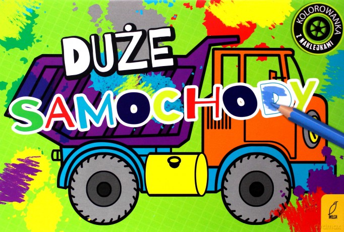 Kolorowanki. Duże auta [KSIĄŻKA]