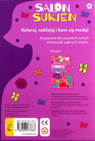Kolorowanki. Salon sukien [KSIĄŻKA]
