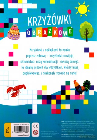 Krzyżówki obrazkowe z naklejkami [KSIĄŻKA]