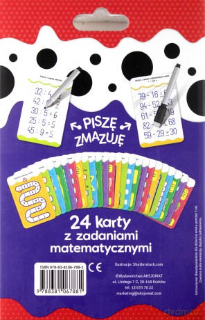 Matematyka klasy 1-3 - karty edukacyjne z pisakiem dla klas 1-3 [KSIĄŻKA]