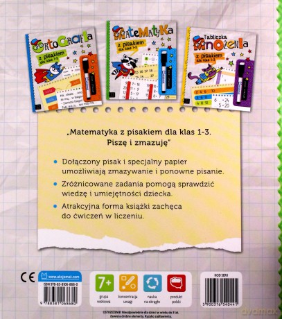 Matematyka z pisakiem dla klas 1-3. Piszę i zmazuję [KSIĄŻKA]