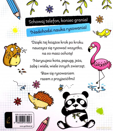 Rysowanie krok po kroku. Koty, żaby i inne zwierzęta [KSIĄŻKA]