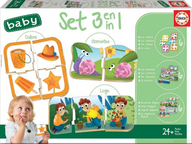 Puzzle Baby Gra 3w1 ustaw