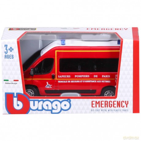 Fiat Ducato Vsav 1:43 Straż pożarna Paryż