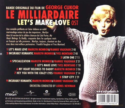 Le Milliardaire (Let's Make Love) soundtrack (Pokochajmy się) [CD]