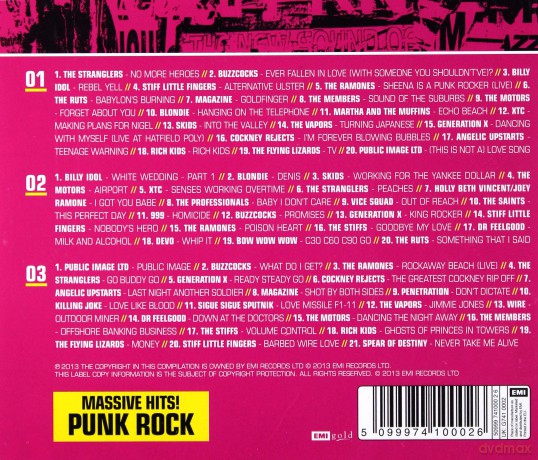 Massive Hits!: Punk Rock [3CD]