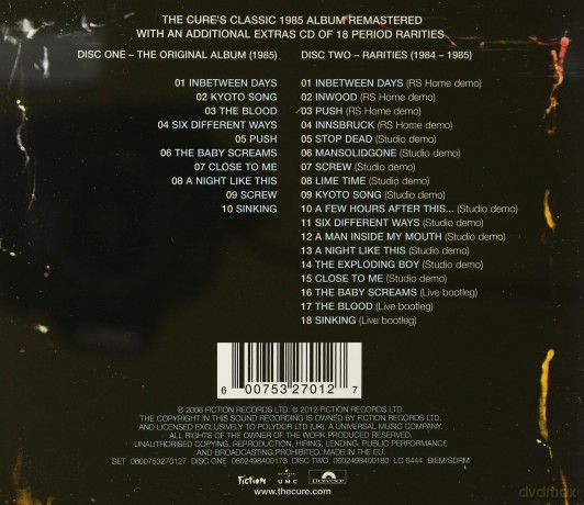 Cure: The Head On The Door [2CD]