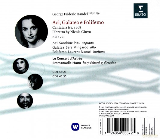 Handel:Aci, Galatea e Polifemo [2CD]