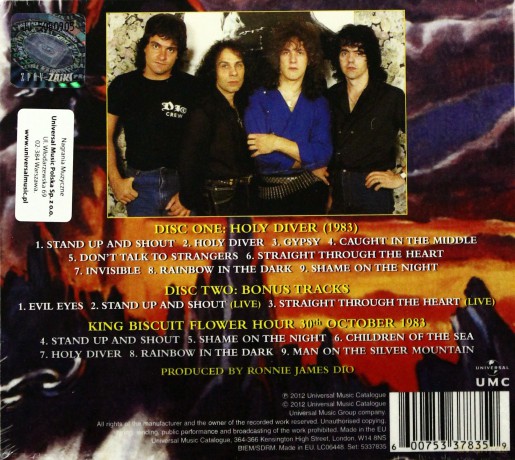 Dio: Holy Diver (Deluxe) (digipack) [2CD]