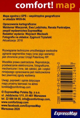 Karkonosze laminowana mapa turystyczna mini 1:90 000