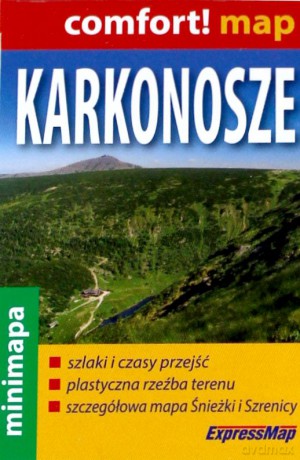 Karkonosze laminowana mapa turystyczna mini 1:90 000