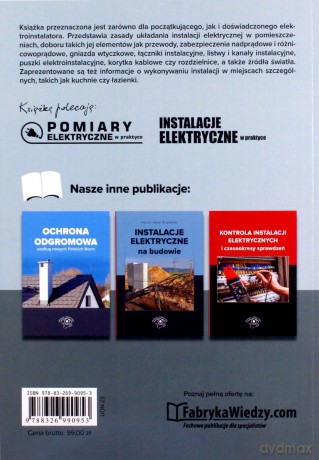 Niezbędnik elektroinstalatora układanie instalacji i jej elementy - Janusz Strzyżewski [KSIĄŻKA]