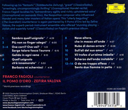 Franco Fagioli: Veni Vidi Vici [CD]