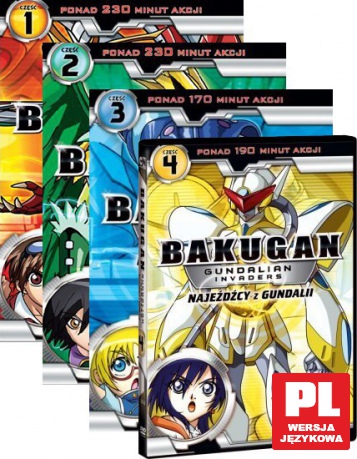 Bakugan: Najeźdźcy z Gundalii cz. 1-4 [4DVD]