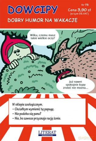 Dowcipy. Nr 73. Dobry humor na wakacje - Przemysław Adamczewski [KSIĄŻKA]