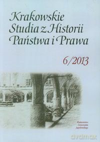 Krakowskie Studia z Historii Państwa i Prawa 6/2013 [KSIĄŻKA]