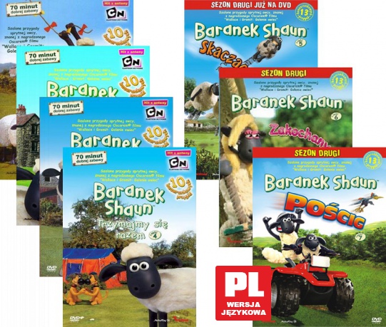 Baranek Shaun Kolekcja cz. 1-7 Pakiet [7DVD]