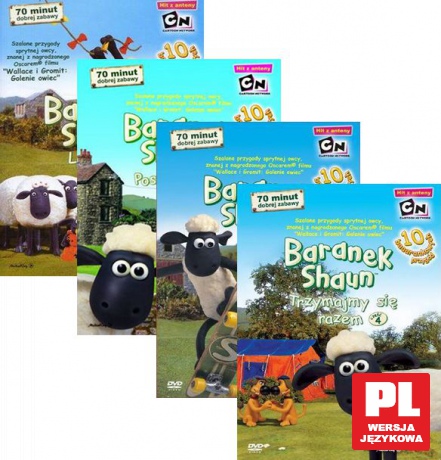 Baranek Shaun Kolekcja cz. 1-4 Pakiet [4DVD]