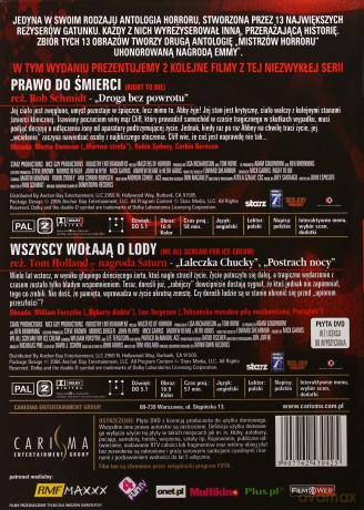 Mistrzowie horroru Kolekcja seria 2 Pakiet [7DVD]