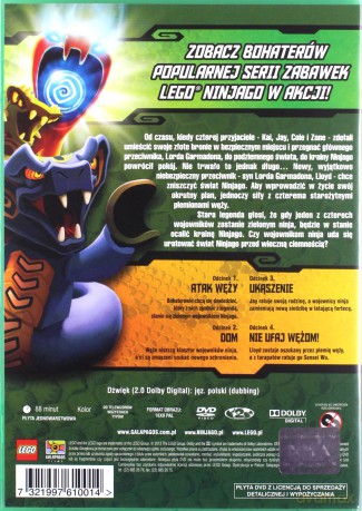 LEGO Ninjago Rok węży część 1+2 Pakiet [2DVD]