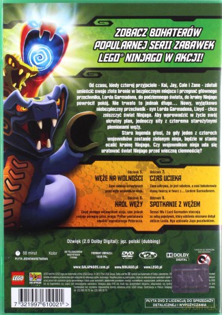 LEGO Ninjago Rok węży część 1+2 Pakiet [2DVD]