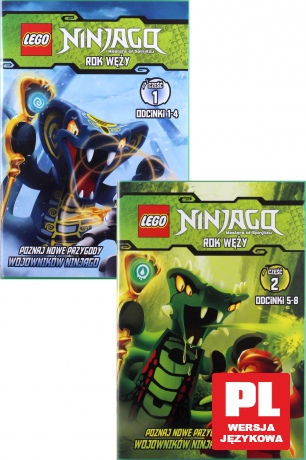 LEGO Ninjago Rok węży część 1+2 Pakiet [2DVD]